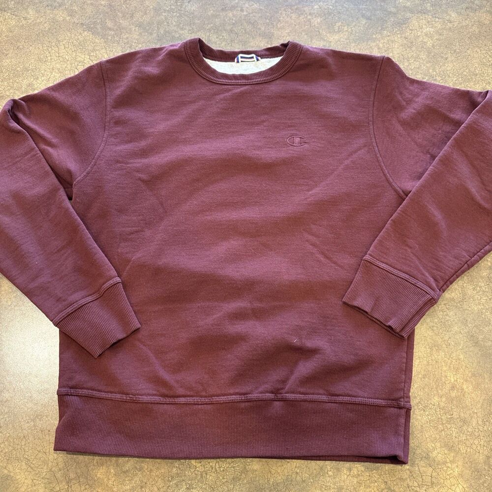 Champion Burgundy 90's Crewneck Sweatshirt Pullover Men's Size Medium